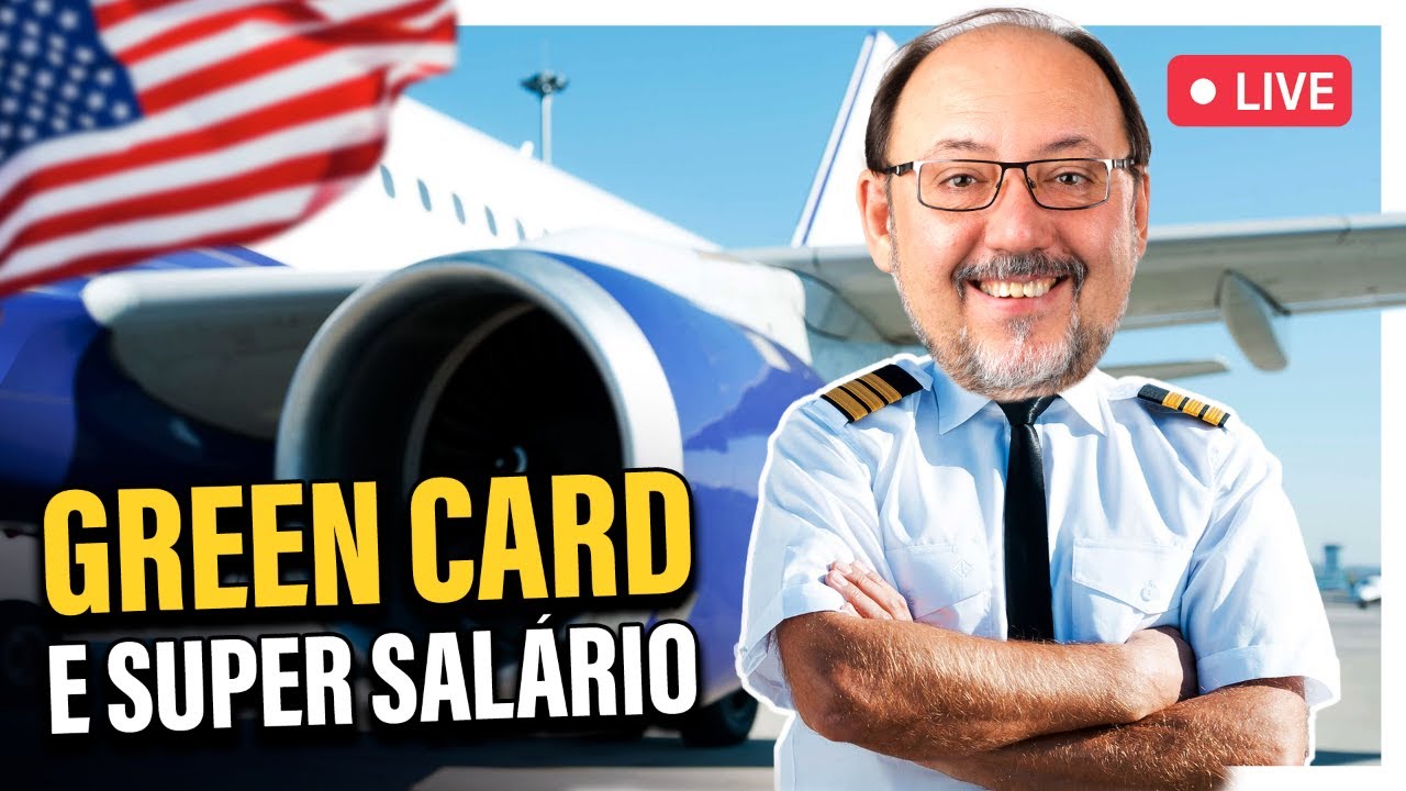 🔴 EUA ATRAI PILOTOS DO MUNDO TODO COM GREEN CARD E SUPER SALÁRIOS!