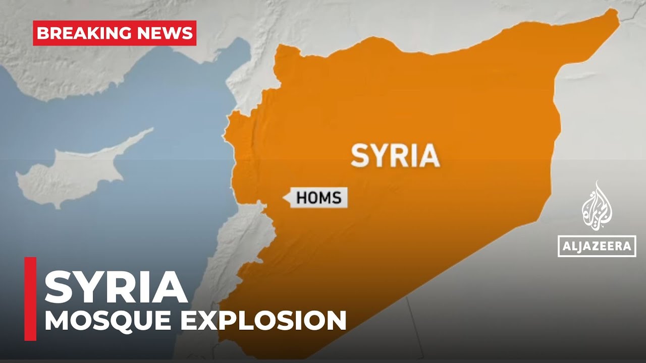Deadly mosque explosion in Homs, Syria, reports state media