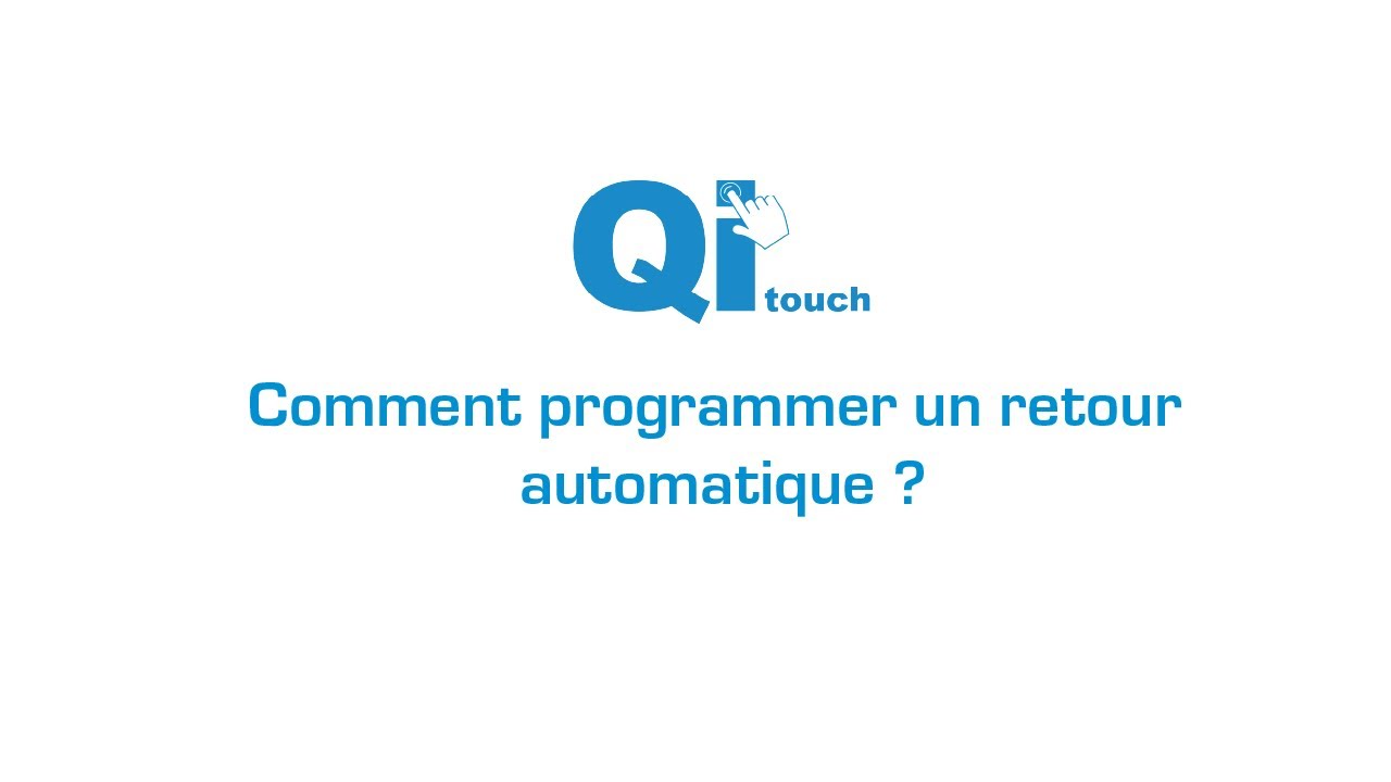 Comment programmer un retour automatique ?