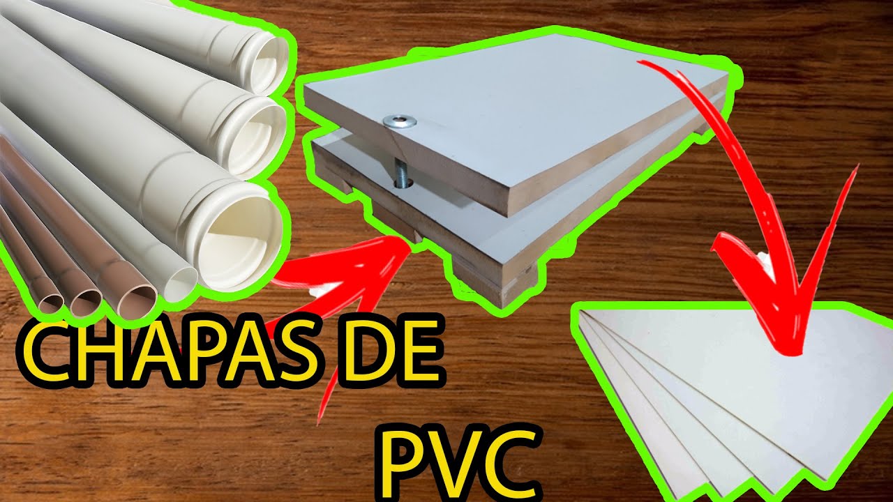 Como transformar tubos em chapas de PVC