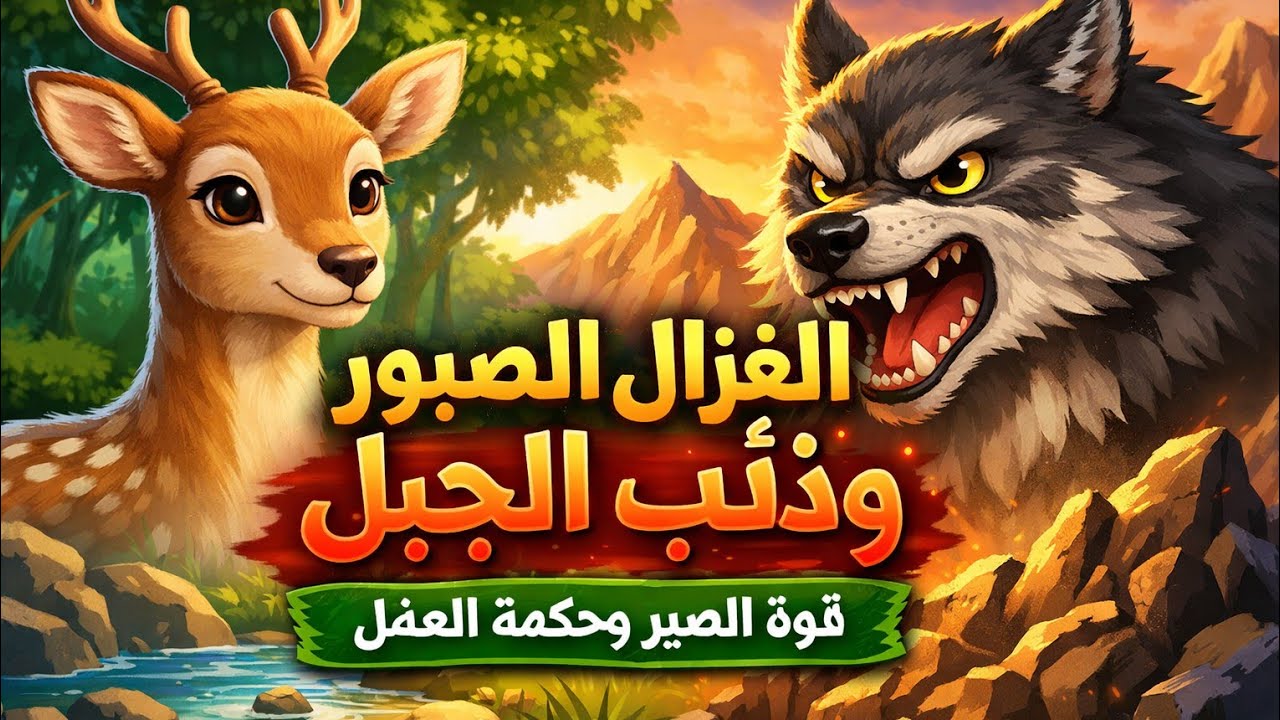 الغزال الصبور وذئب الجبل | قصة مؤثرة عن الحكمة وقوة الصبر