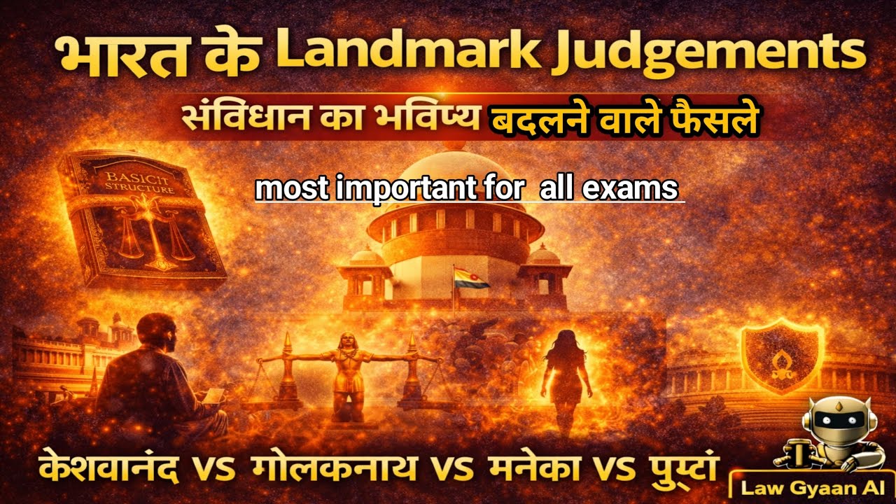 भारत के Landmark Judgements | Supreme Court के ऐतिहासिक फैसले | Law Gyaan AI