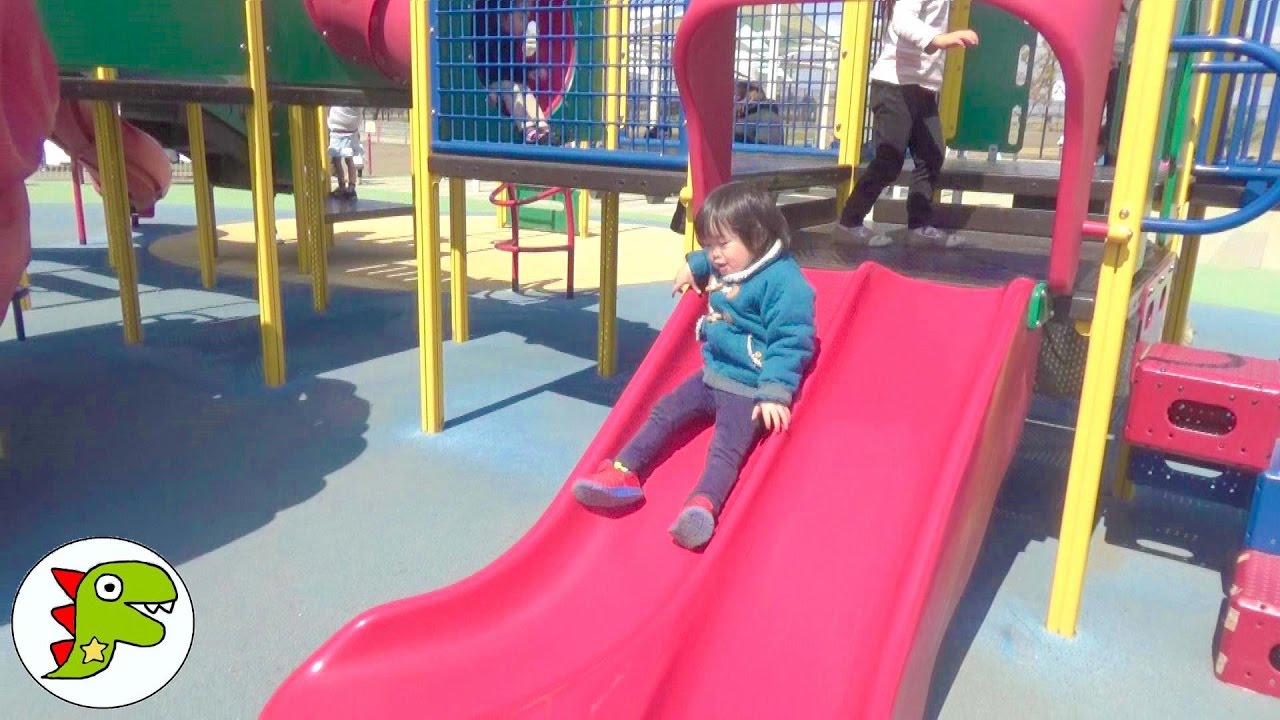 外遊び おでかけしたよ❤大きい公園に遊びに行ってきた Toy Kids トイキッズ