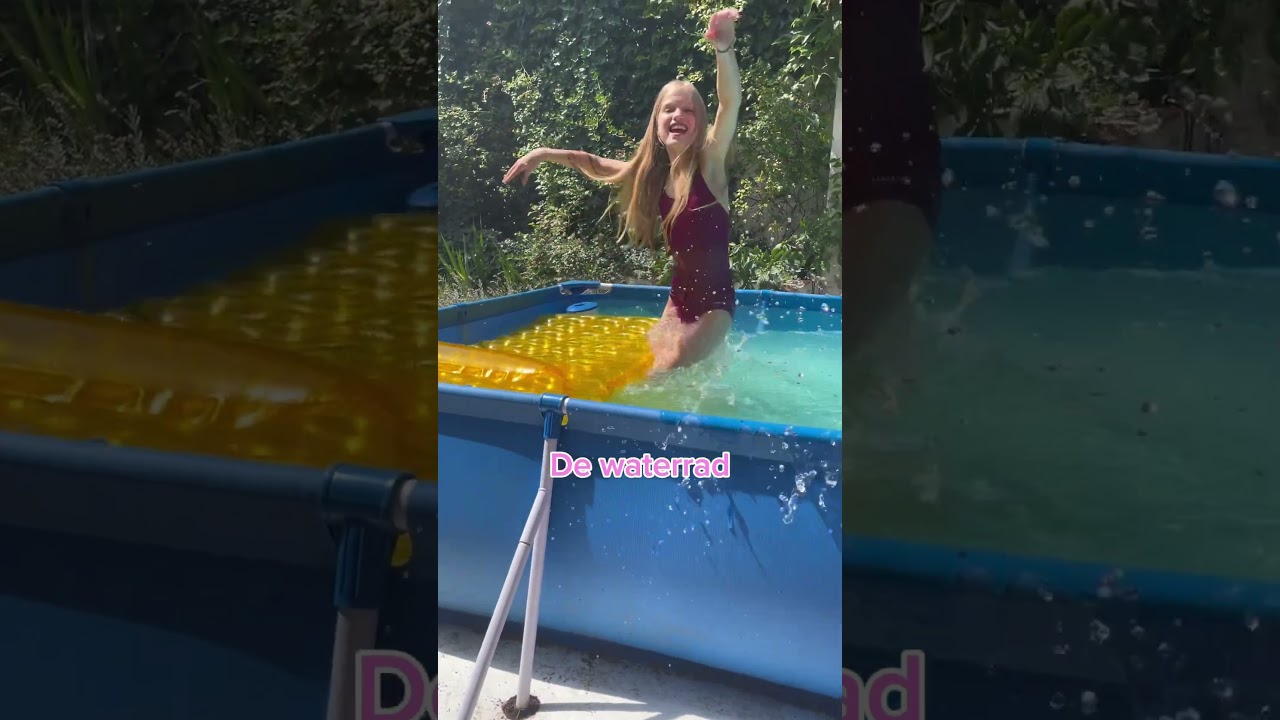 Typetjes in het zwembad! #vakantie #zwemmen #acteren