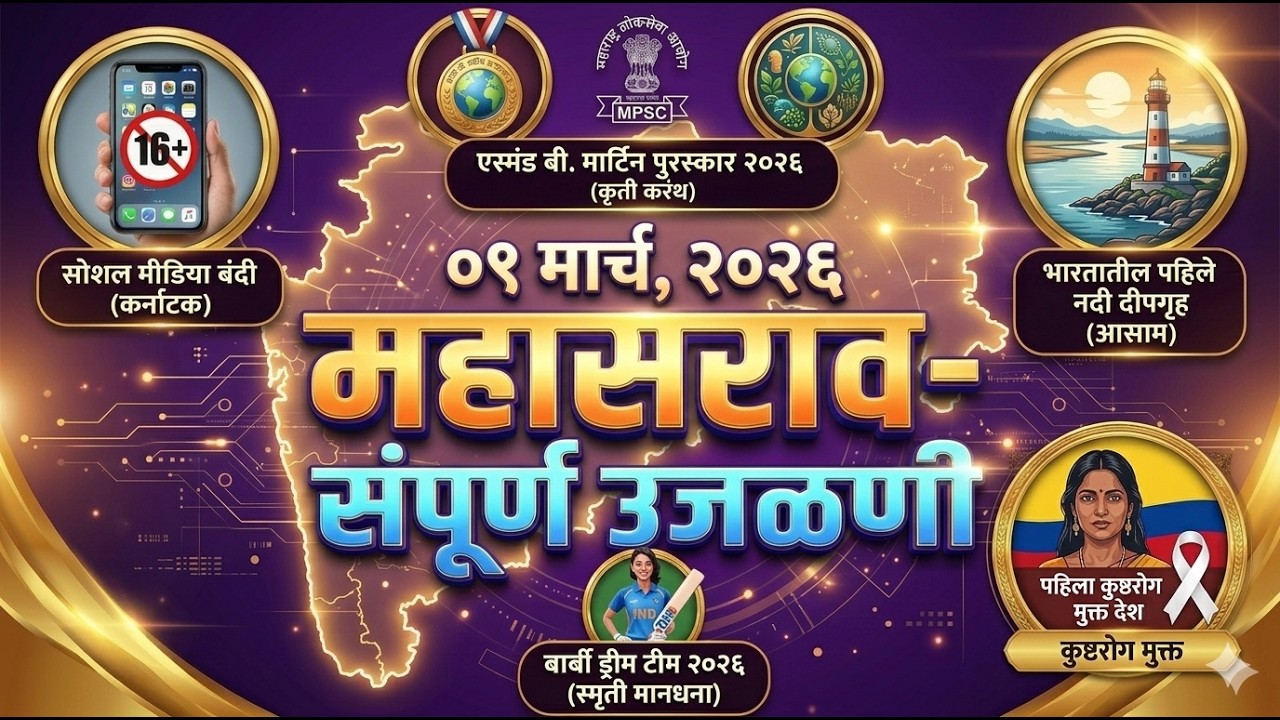 MPSC Combine I Rajseva I Lokseva I Current Affairs 09-03-2026