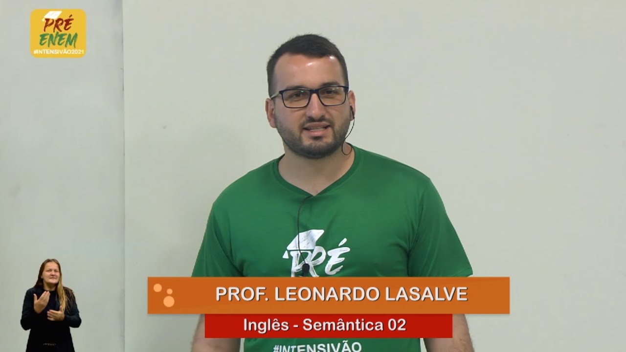 Pré Enem #intensivão2021 - Língua Inglesa - Semântica 02