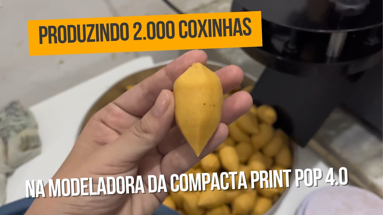 IFOOD NÃO PARA DE TOCAR | Produção de 2.000 coxinhas na Modeladora da Compacta Print Pop 4.0