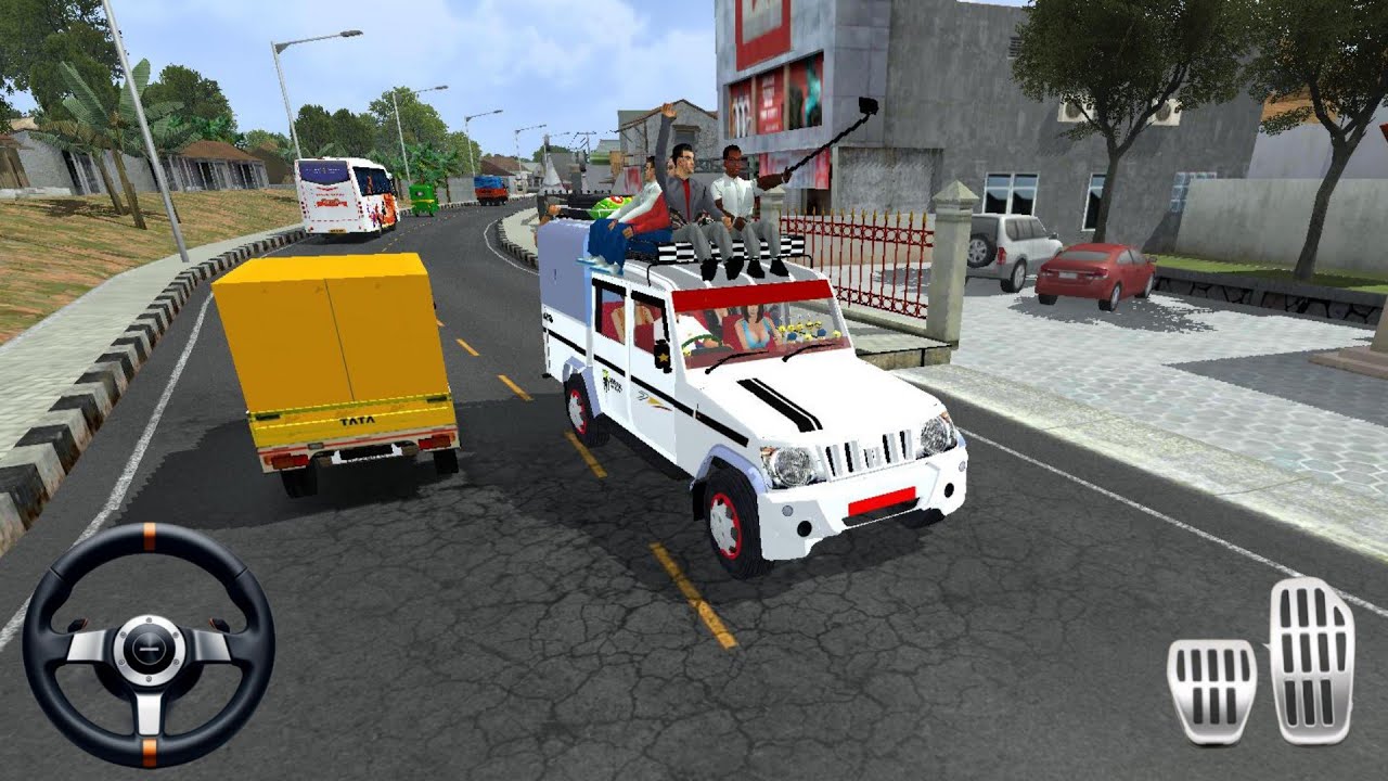 Mahindra Bolero Double Cab 😈 Indian Traffic Drive | BUSSID Gameplay