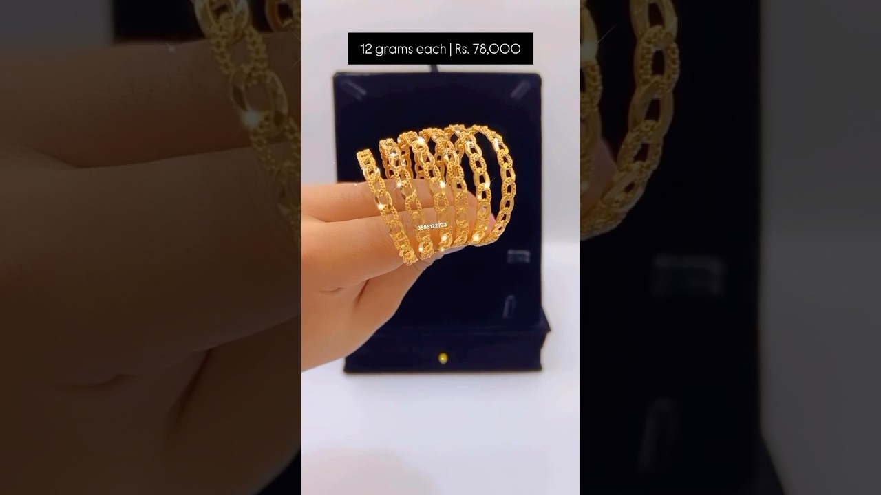 #2024 gold bangles designs with price Bangles Designs New Model 2024 #goldbanglesdesigns2024 #vlog