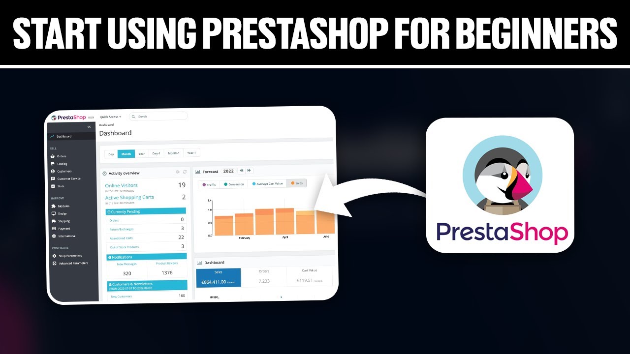 Как начать использовать PrestaShop для начинающих в 2025 году! (Полное руководство)