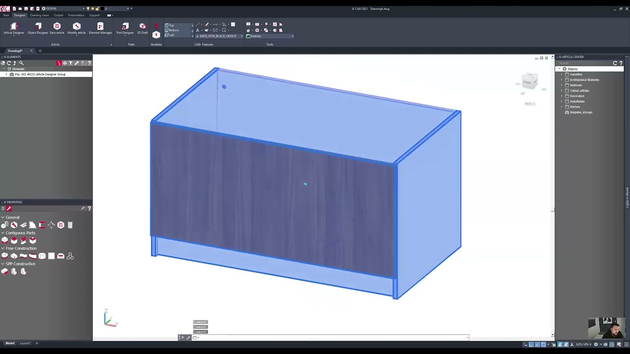 How to make a Chest using imos iX