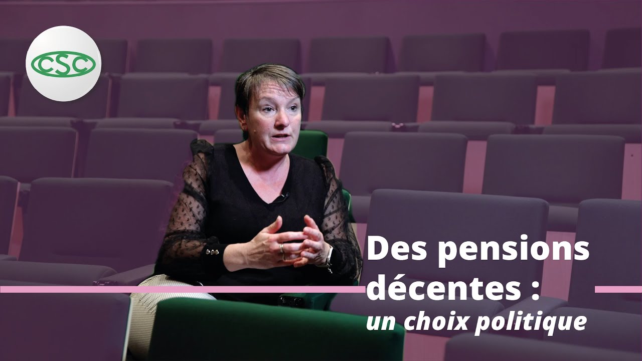 Pensions décentes: un choix politique et sociétal