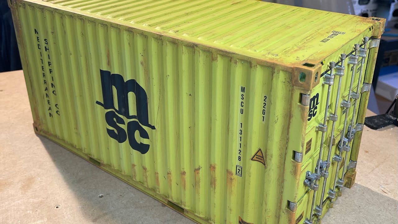 1/14 20ft container build part 2