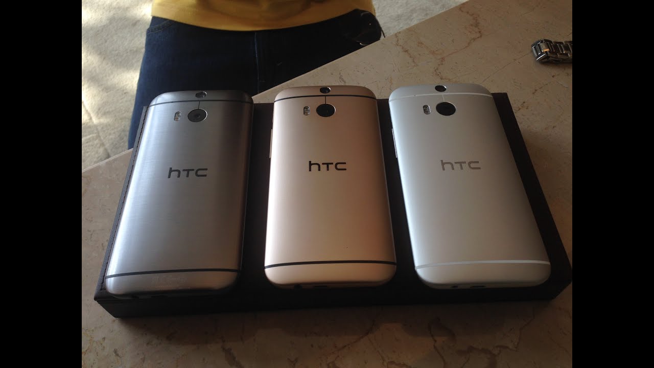 HTC One M8 Grey VS Silver VS Gold Color Comparison and Hardware Overview HD