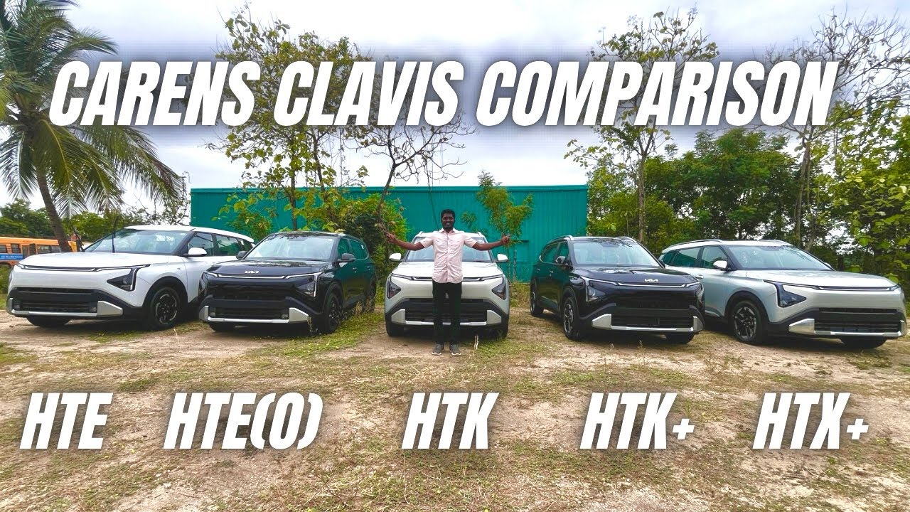 KIA Carens Clavis All variant Comparison-which variant is best!