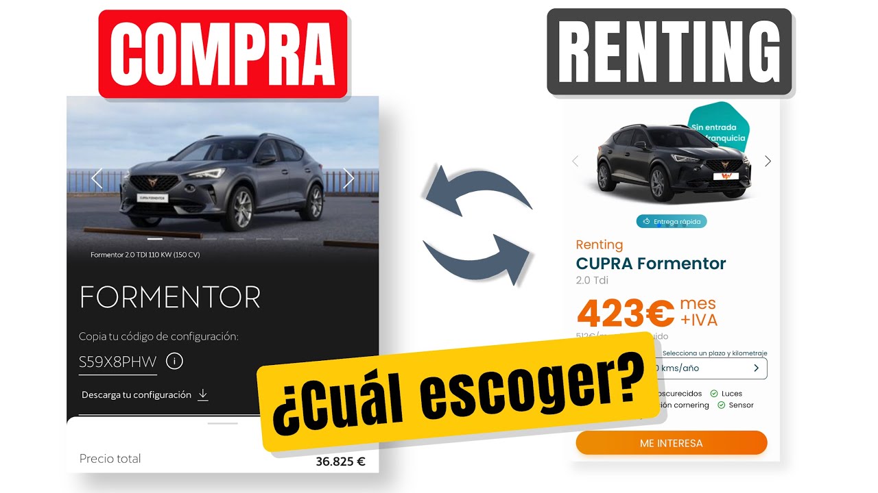 ¿Compra o Renting? ¡EJEMPLO REAL paso a paso con todo lo que debes saber!
