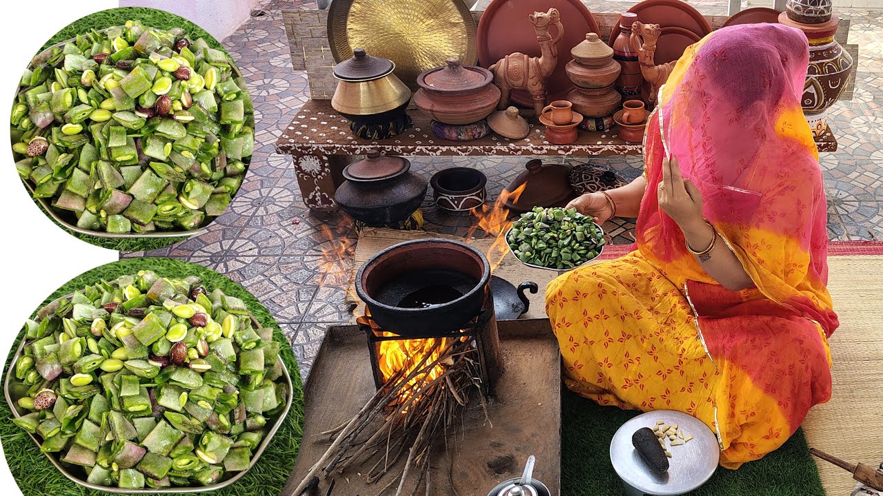 चूल्हे का खाना #rajasthani food and farming