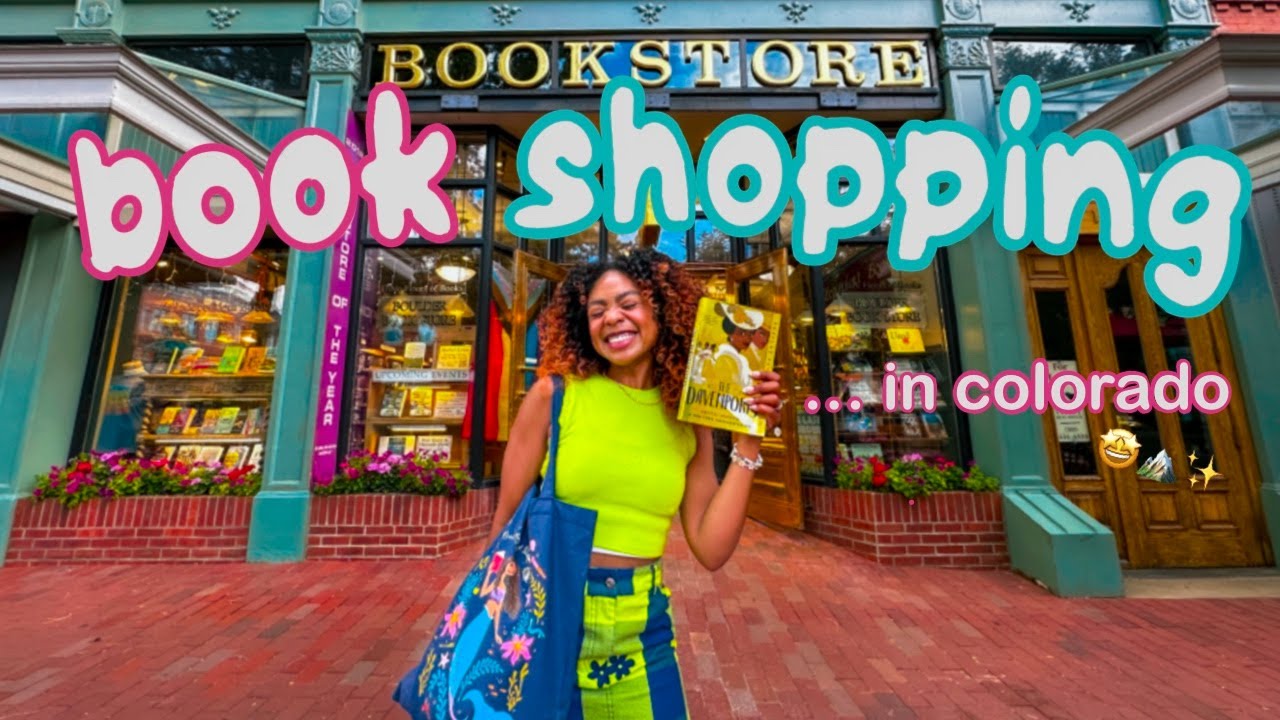 come BOOK SHOPPING  with me in COLORADO! *cozy bookstore vlog*  📚