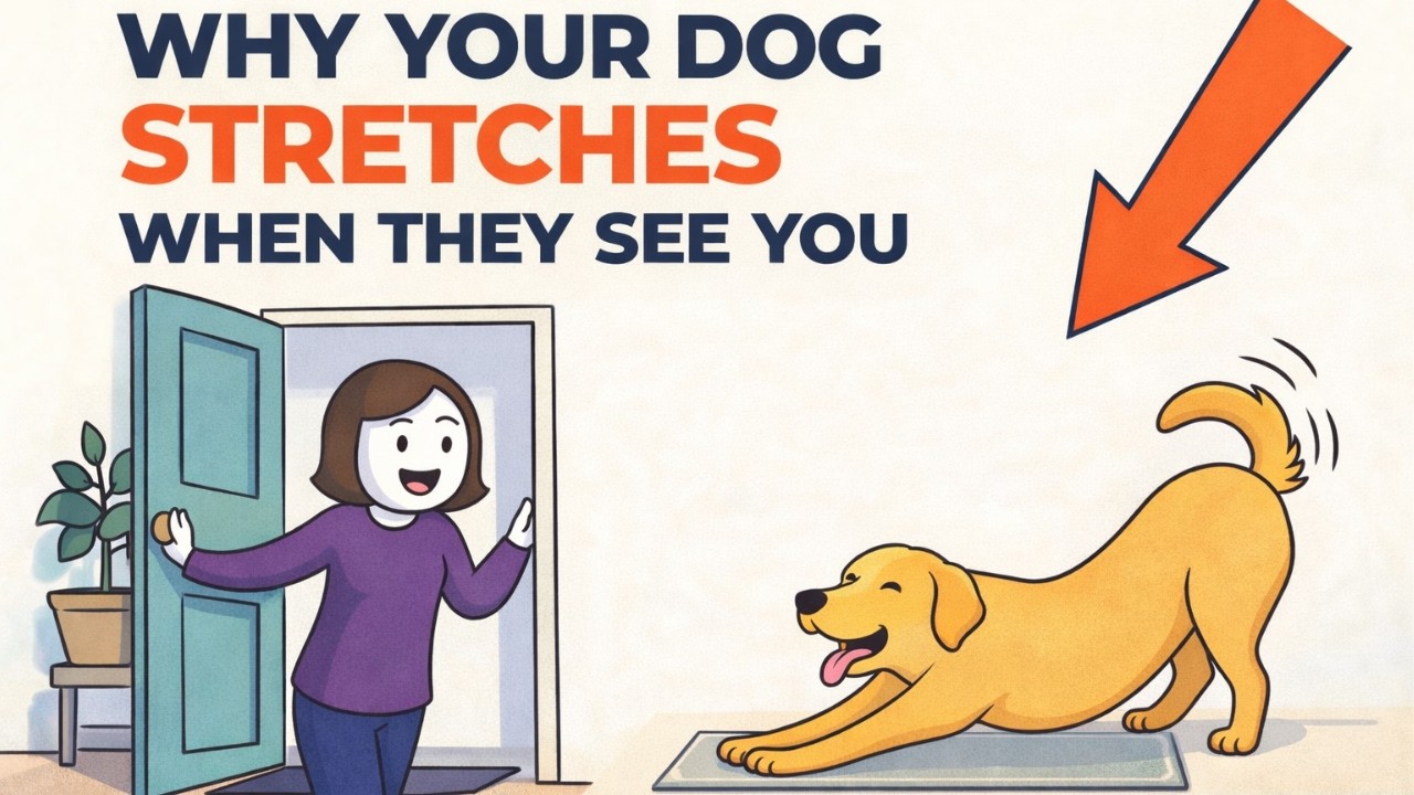 If Your Dog Stretches When They See You… This Is What It Really Means