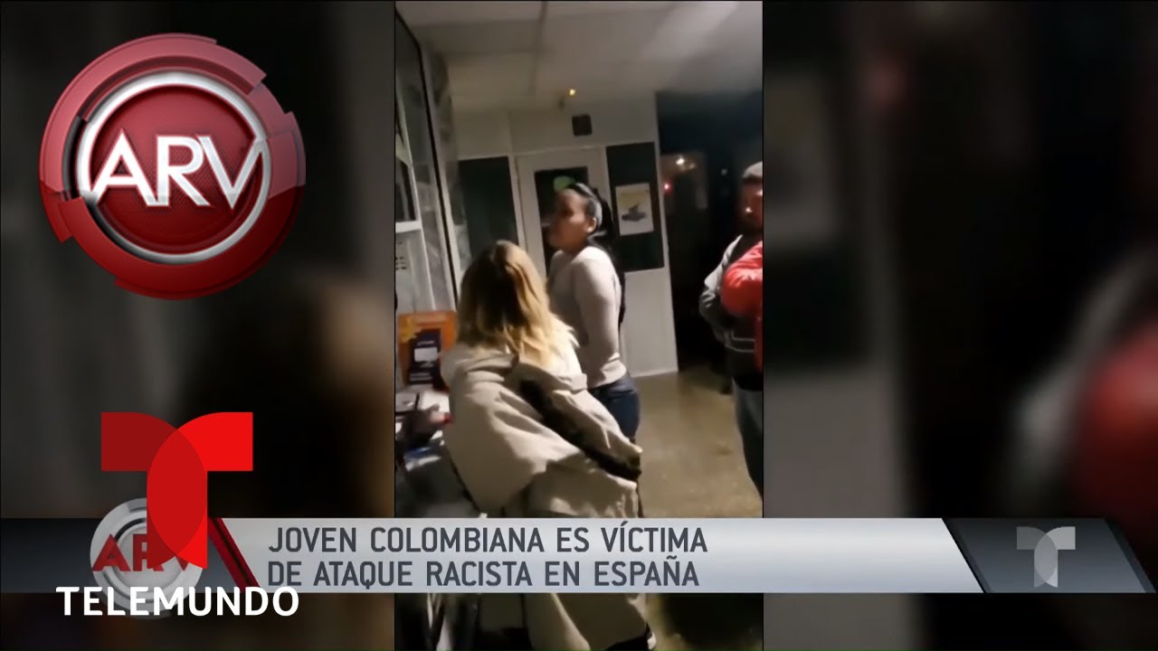 Indignante ataque racista a una colombiana en España | Al Rojo Vivo | Telemundo