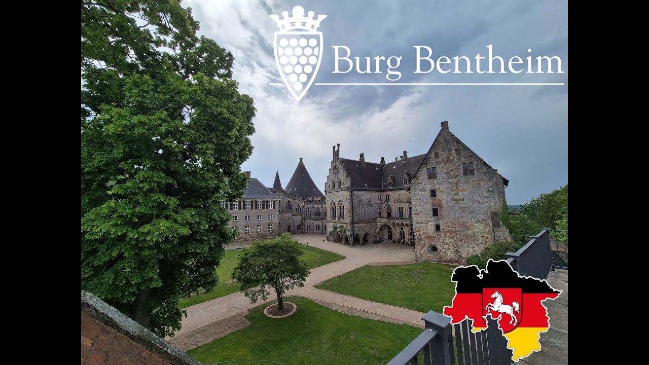 Rundgang in der Burg Bentheim, Niedersachsen, Deutschland