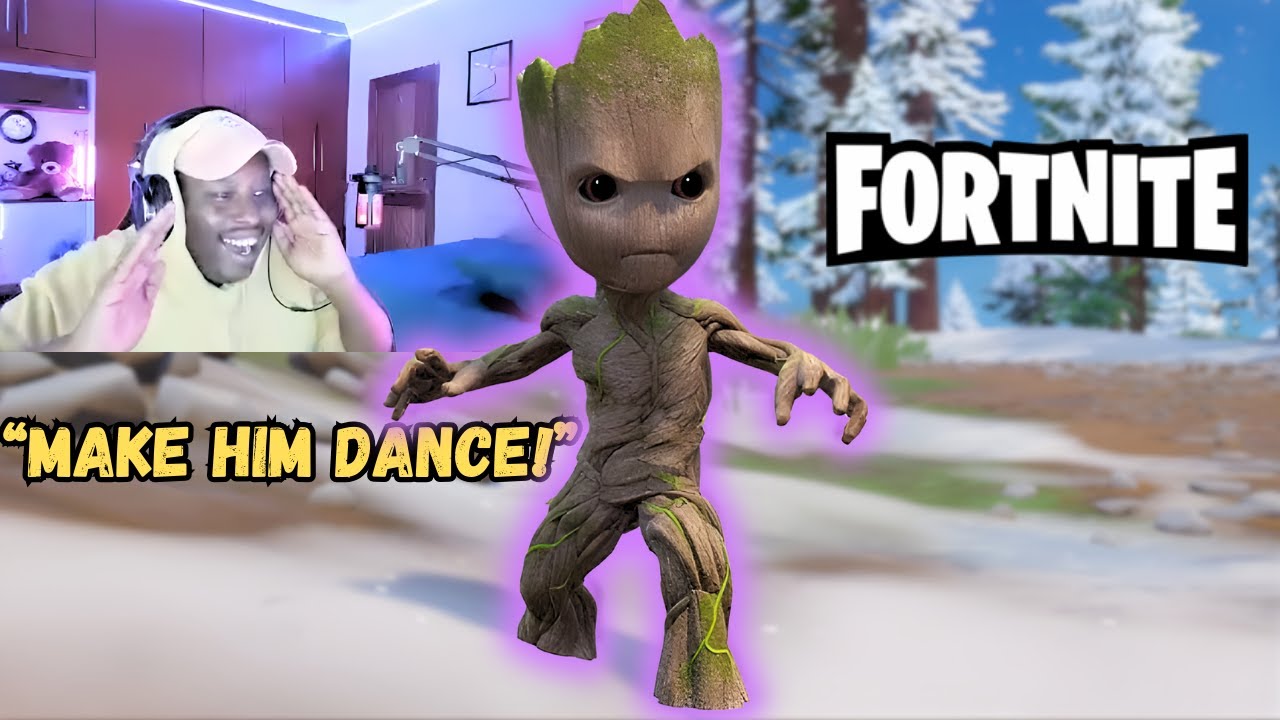 В Fortnite нас постоянно отвлекал малыш Грут 😂