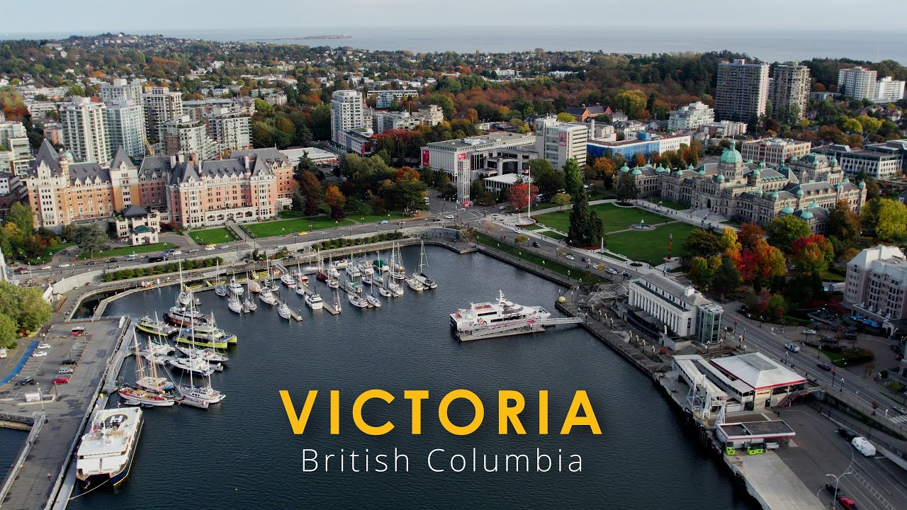 Victoria BC Aerial Drone Footage 4K