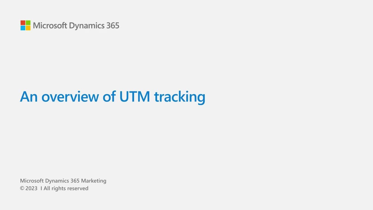 An overview of UTM tracking