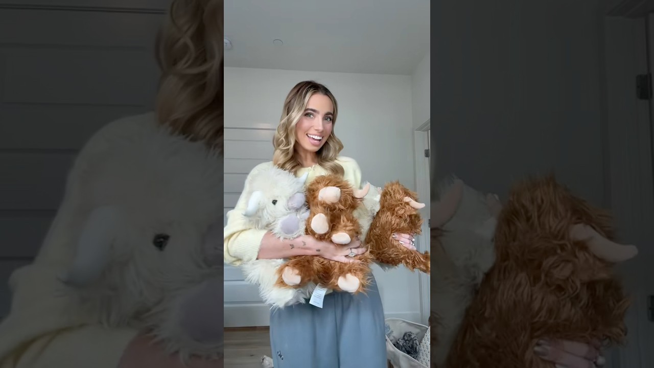 If it&rsquo;s cute and comes in more colors&hellip; I&rsquo;m buying both 😍🐮 #hugz #highlandcow #plushies