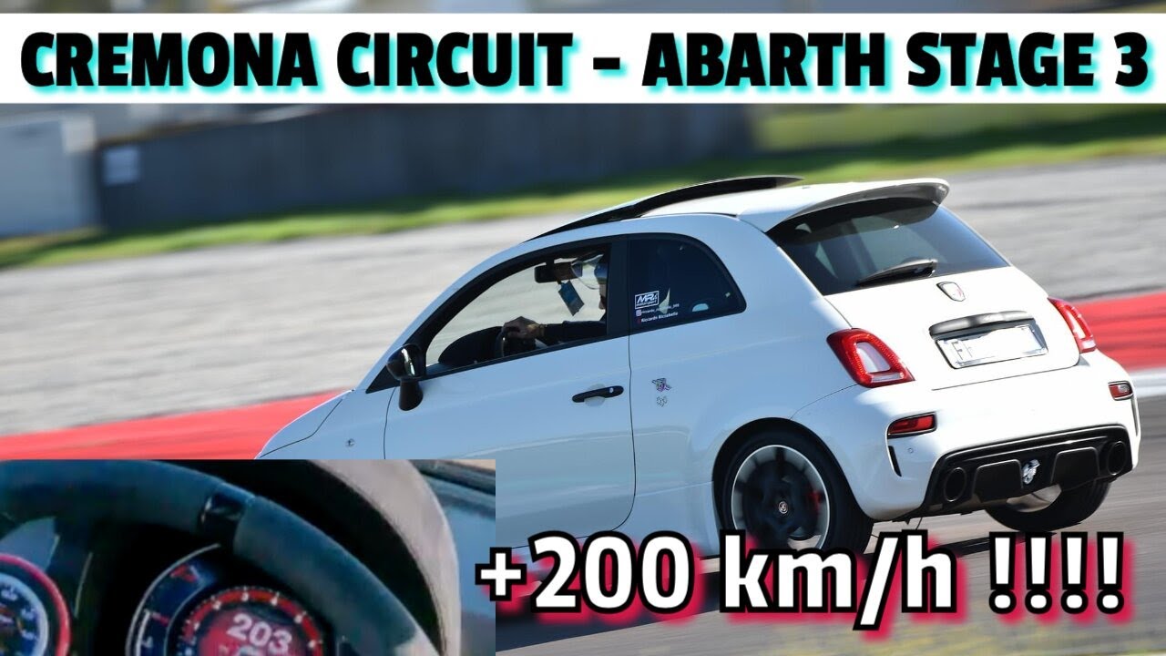 ABARTH STAGE 3 270cv in PISTA a 200 km/h!! Track Day Cremona Circuit - OPL 5 Novembre 2023