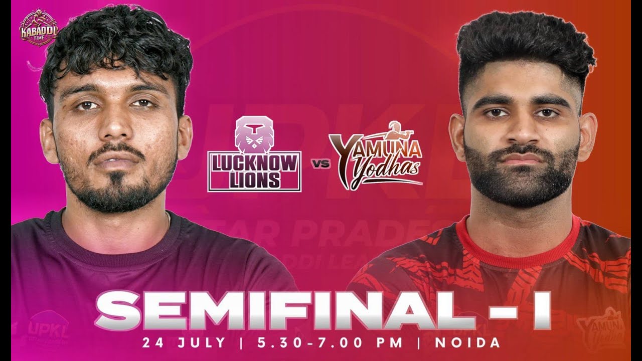 UPKL DAY14 SEMI FINALS 1 LUCKNOW LIONS vs YAMUNA YODHAS