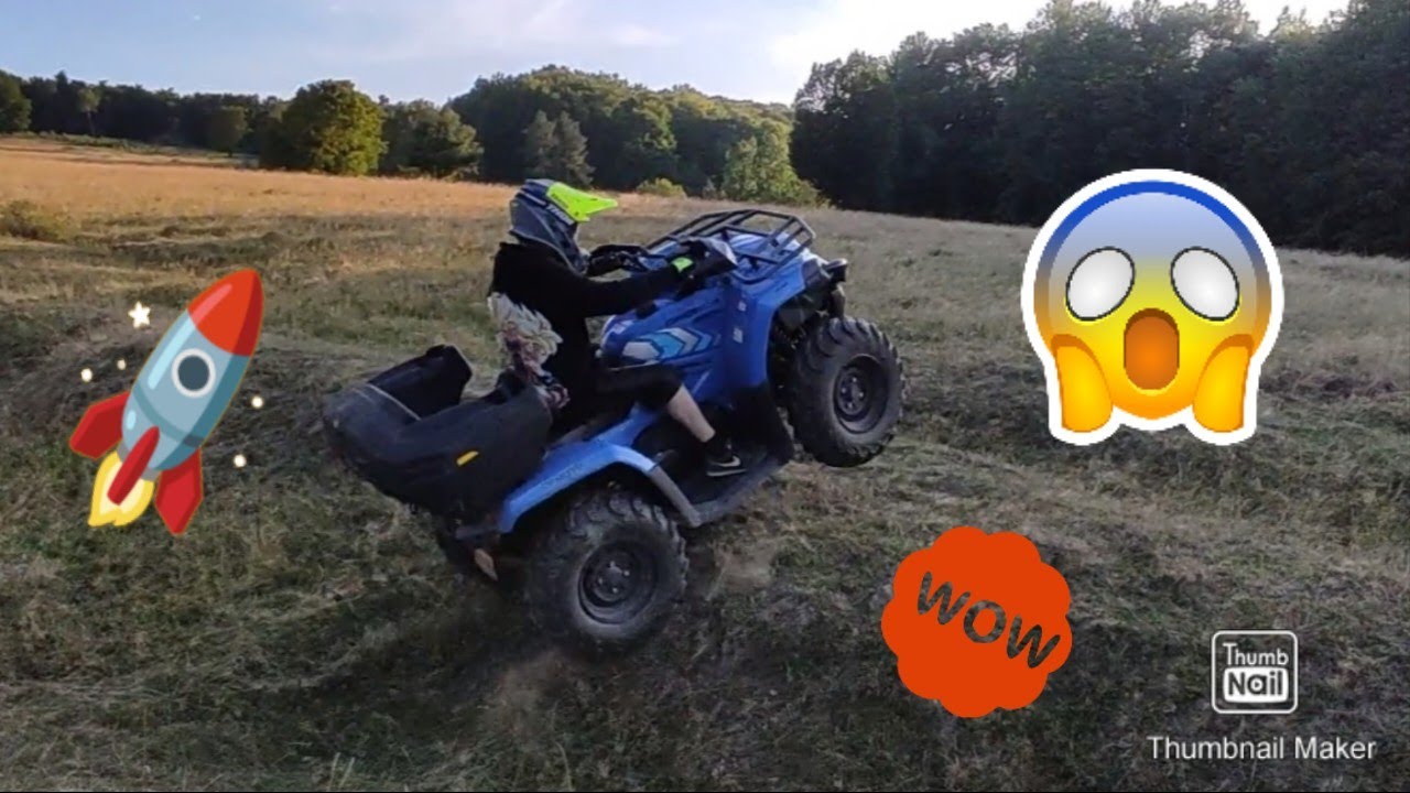 Am încercat să merg pe DOUĂ ROȚI cu ATV-UL!