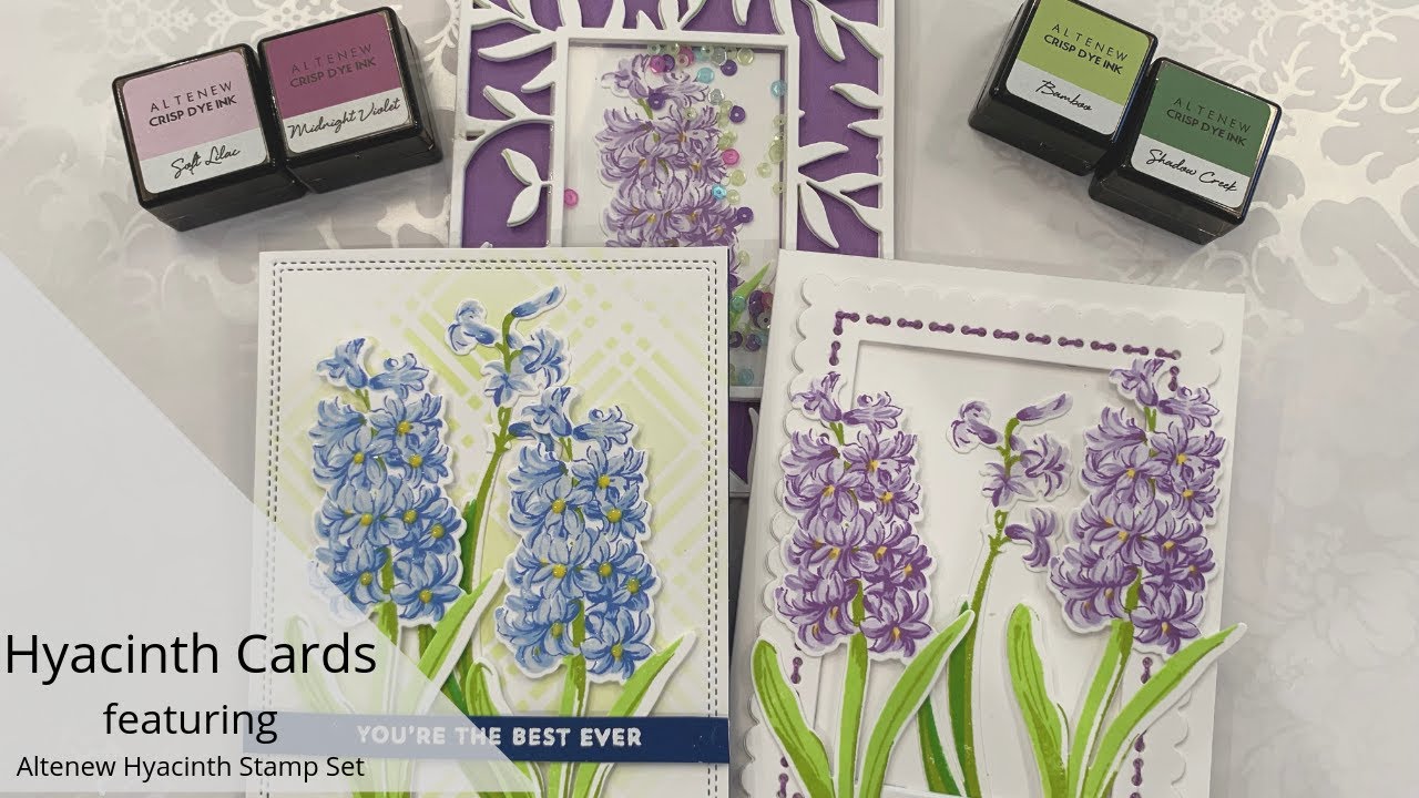 Altenew Hyacinth Cards - Make it Monday #6 - LAYERED STAMPING