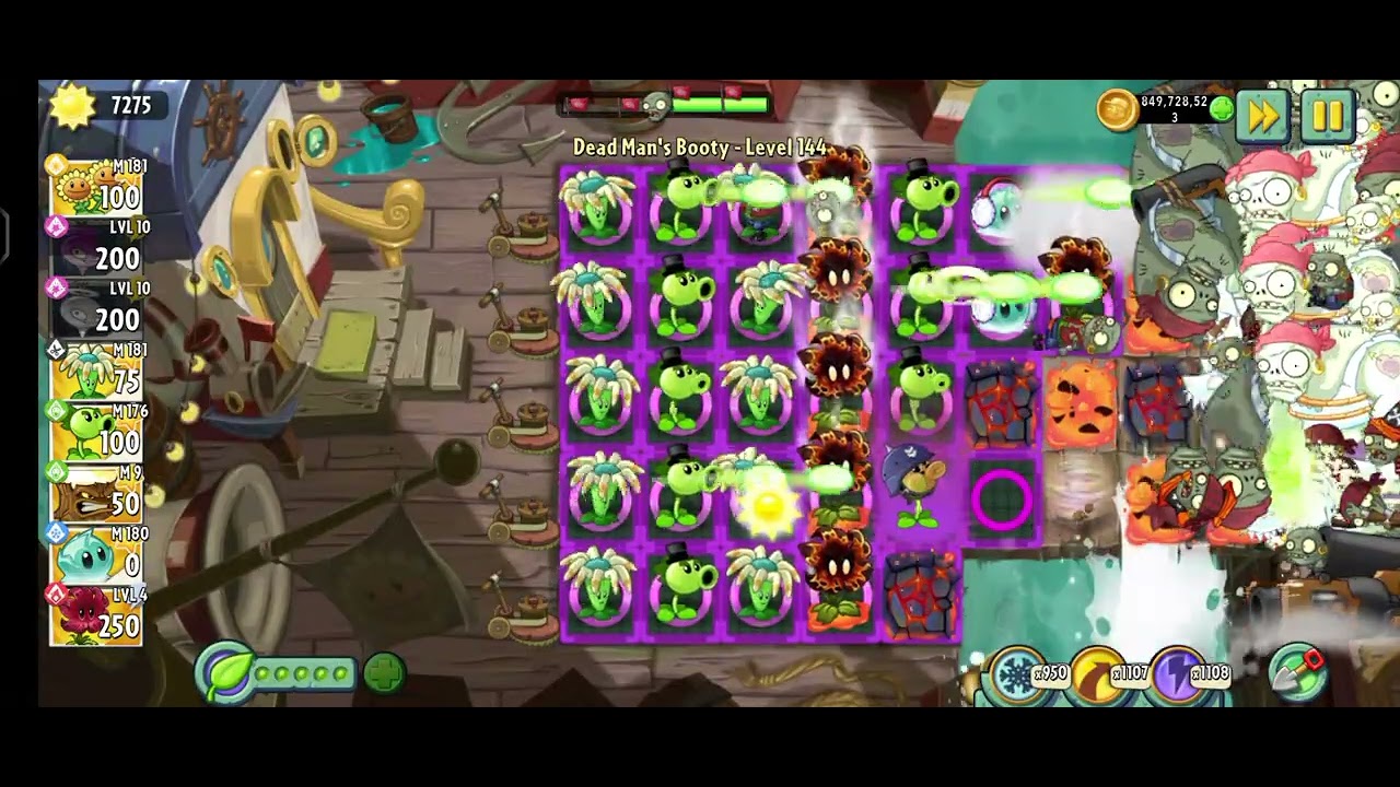 Pvz 2 Dead man's Booty lvl 144