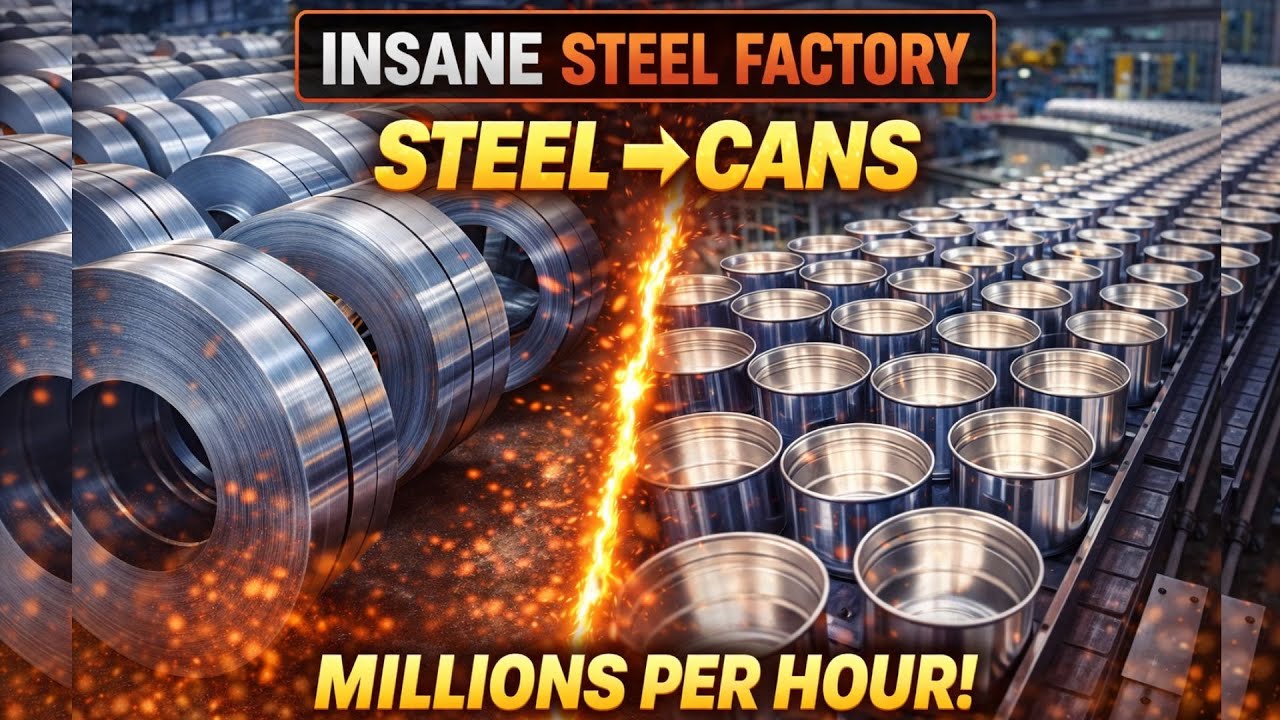 INSANE Factory – Watch Raw Steel Turn Into Millions of Cans