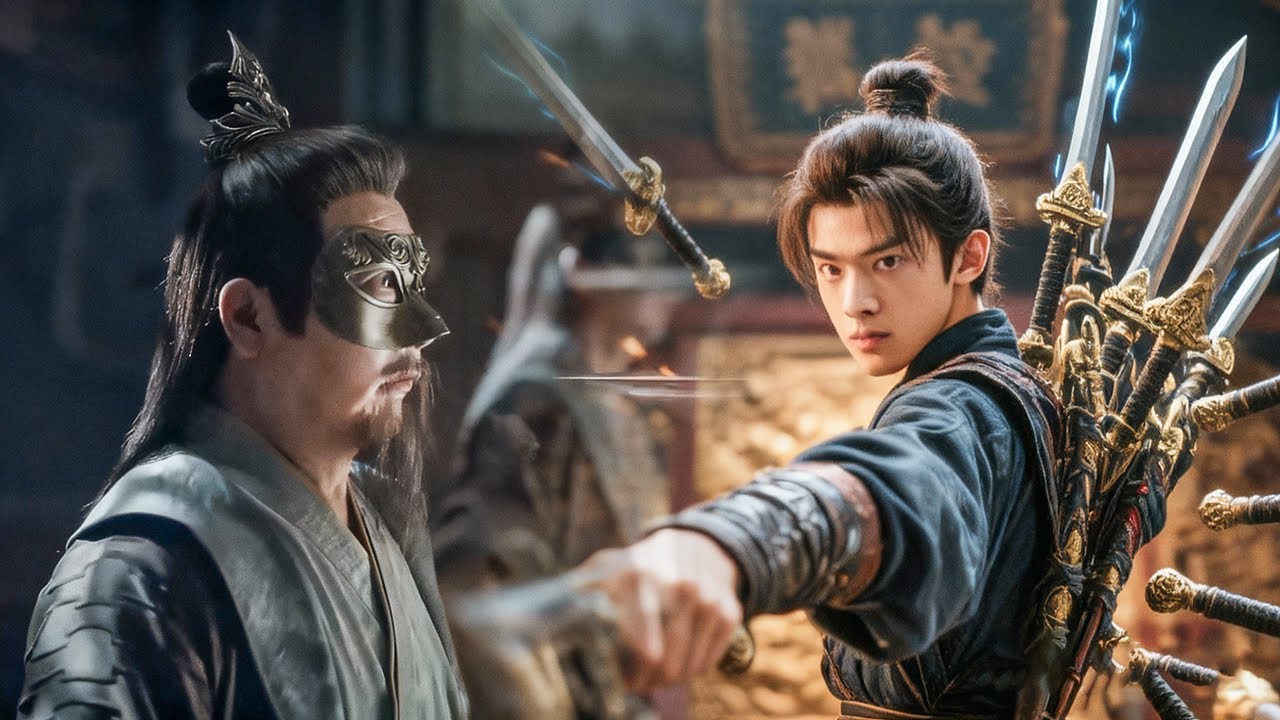 軟弱少年竟能控制100把寶劍飛行，面對最強元老，一招制服！#爽文 #cdrama #武侠 #功夫 #kungfu #chinesedrama #少年歌行 #李宏毅 #刘学义