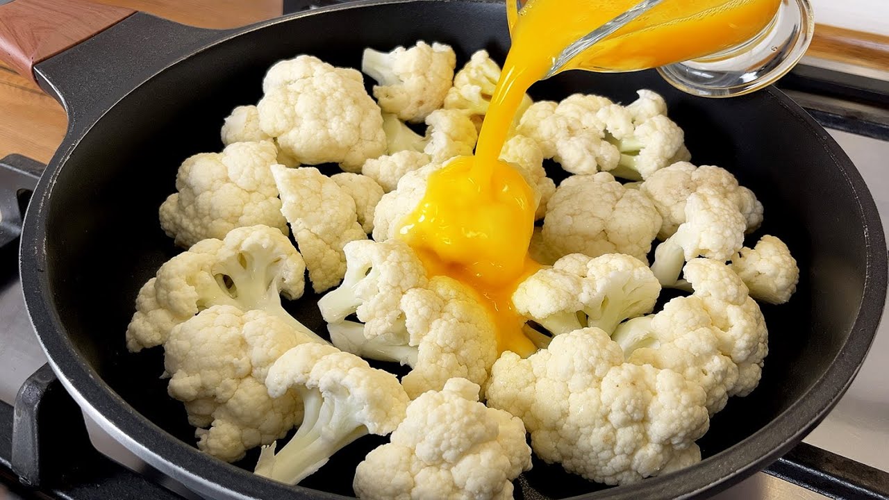 Теперь это единственный способ приготовить цветную капусту с яйцами! Вкусный рецепт цветной капусты