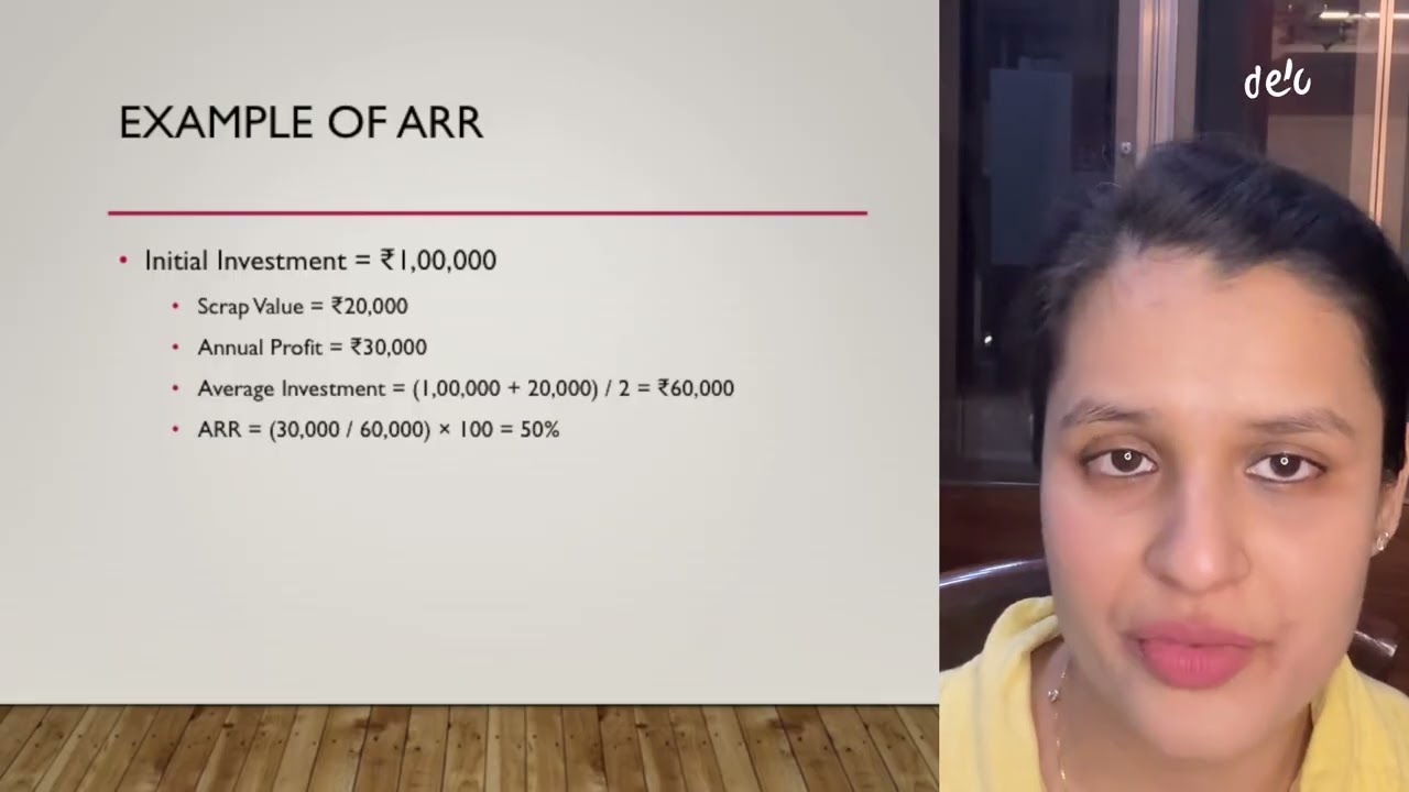 ACCOUNTING  RATE  OF  RETURN (CAPITAL BUDGETING TECHNIQUE).