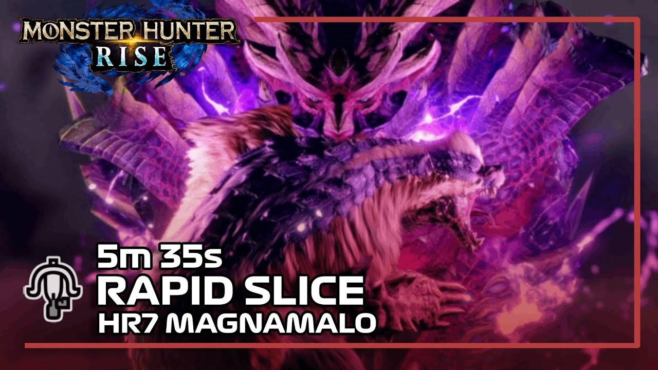Monster Hunter Rise | LBG Rapid Slice HR Magnamalo 5:35 [Slay]