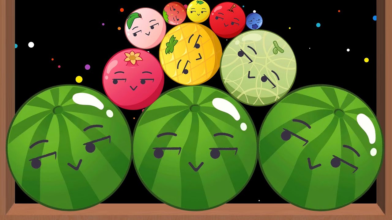 MAKE 3 WATERMELONS - Fruit Merge 2048 (Suika Game) Satisfying Mobile Games