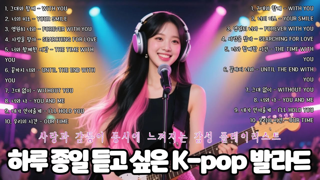 [𝐏𝐥𝐚𝐲𝐥𝐢𝐬𝐭] 💞 하루 종일 듣고 싶은 K-pop 발라드 🎶 사랑과 감동이 동시에 느껴지는 감성 플레이리스트