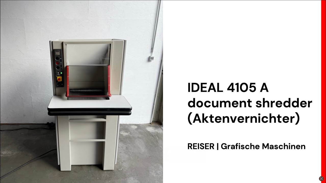 *For Sale* IDEAL 4105 Document shredder (Aktenvernichter)