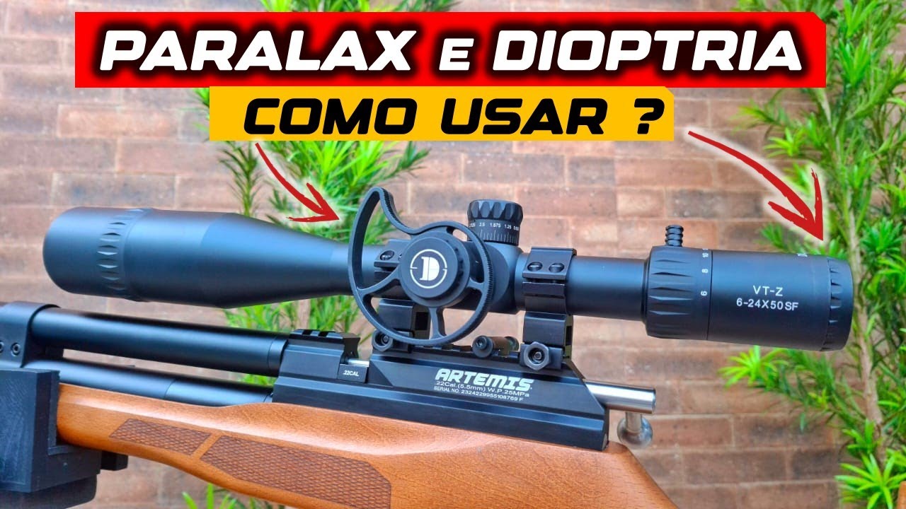 COMO USAR PARALAX E DIOPTRIA ?  LUNETA DISCOVERY 6- 24 X 50 FFP  - AULA SOBRE LUNETA PARA INICIANTE