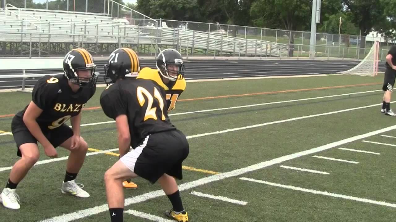 Burnsville Football Linebacker and Tackling Drills and Technique