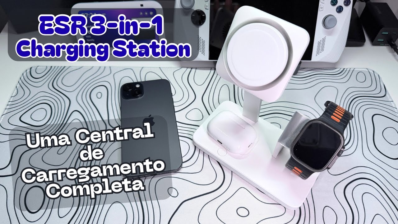 ESR Charging Station 3 em 1 Carregamento sem fio