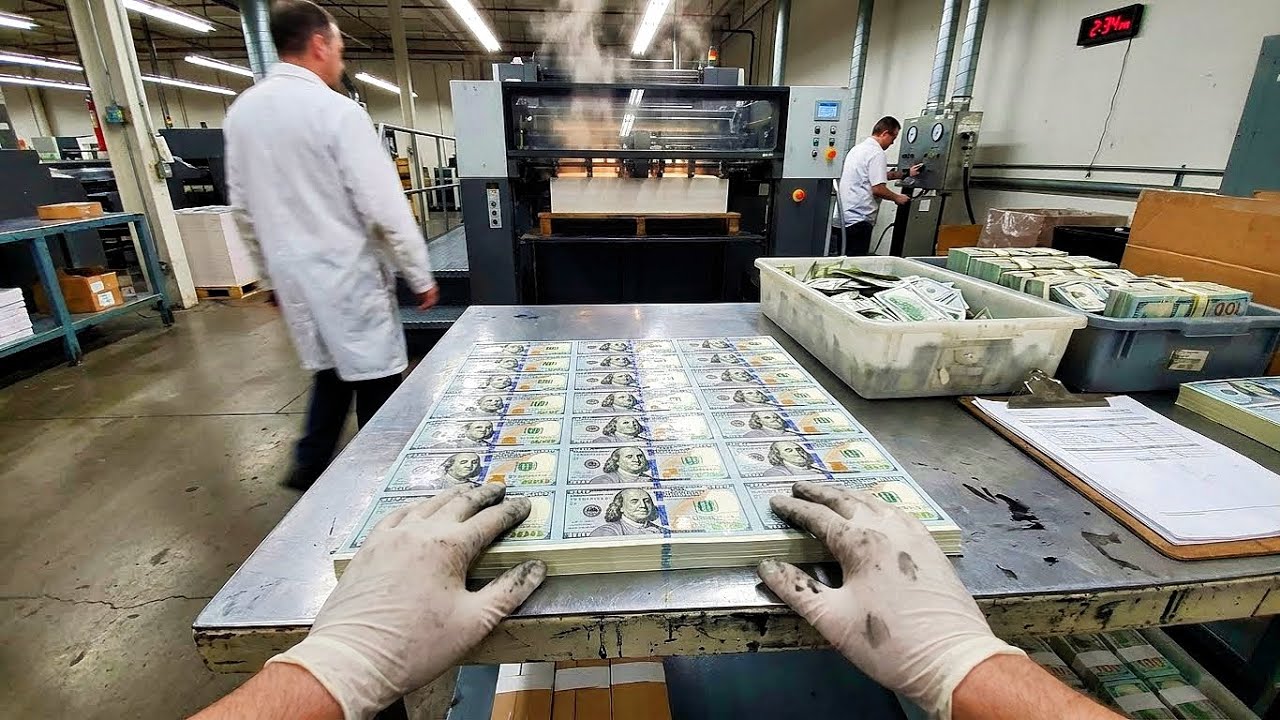 How $100 Bills Are Made - Inside The US Money Printing Factory