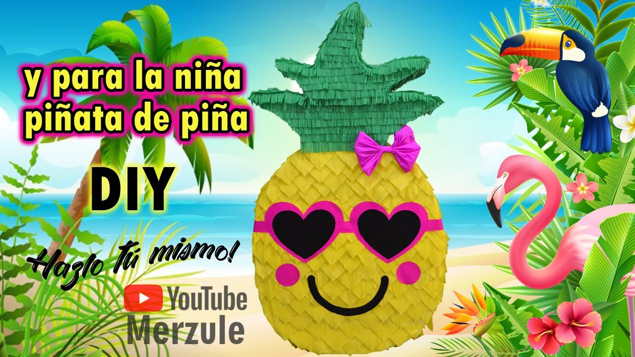 Cómo hacer piñata de piña