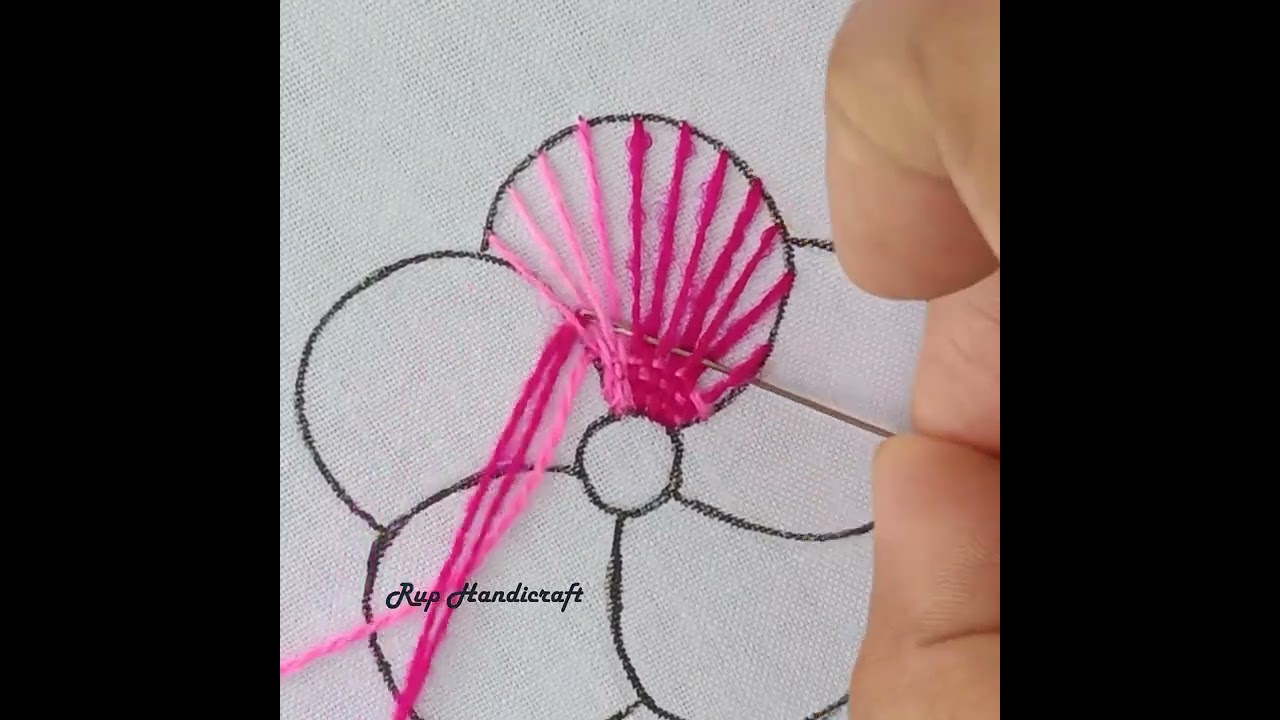 Beautiful basket waves flower embroidery shorts trending viral new foryou video ytshorts