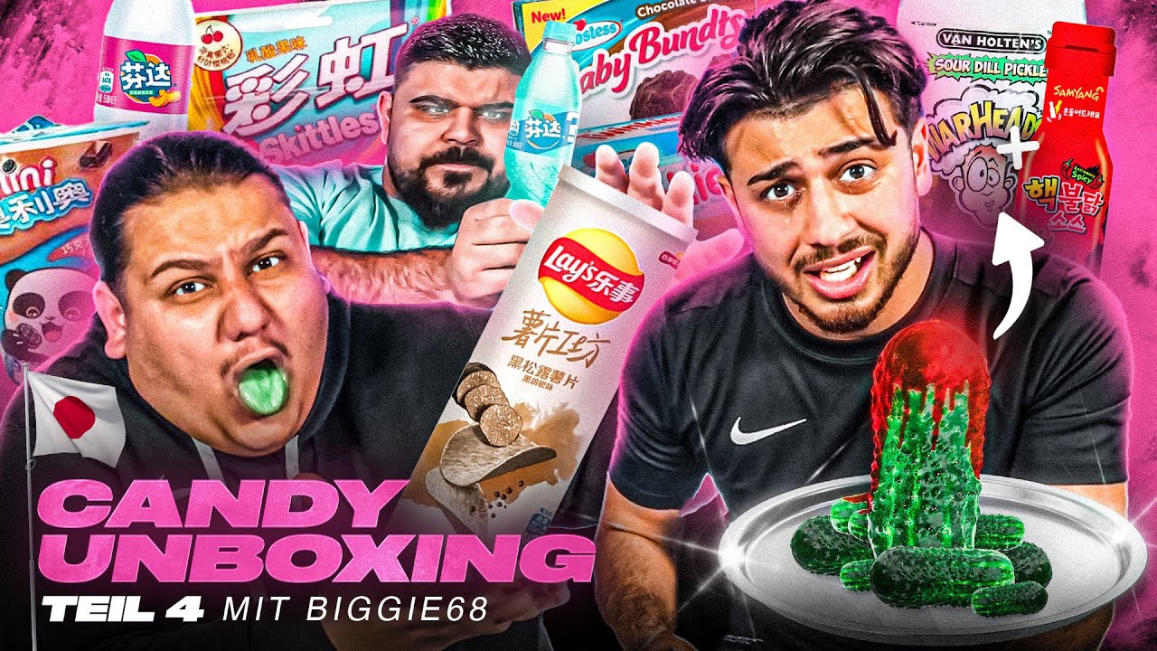 EMRE & BIGGIE68 MÜSSEN KOTZEN 🤮 SÜßIGKEITEN UNBOXING AUS JAPAN 🇯🇵