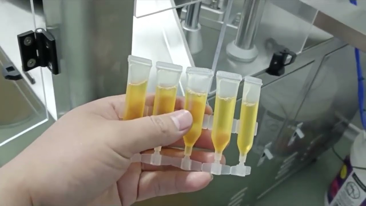 Semi automatic strip tubes filler and ultrasonic sealer